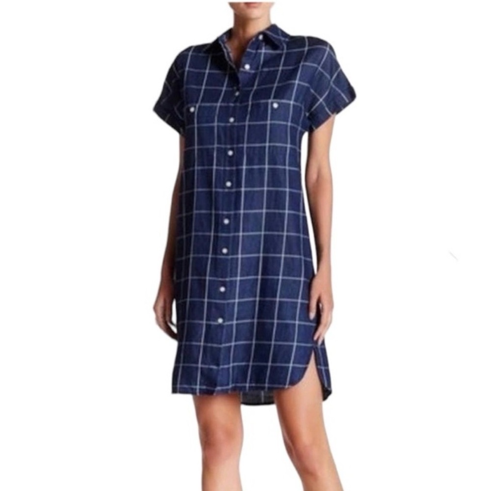 Max Studio Denim Chambray Collared - image 1